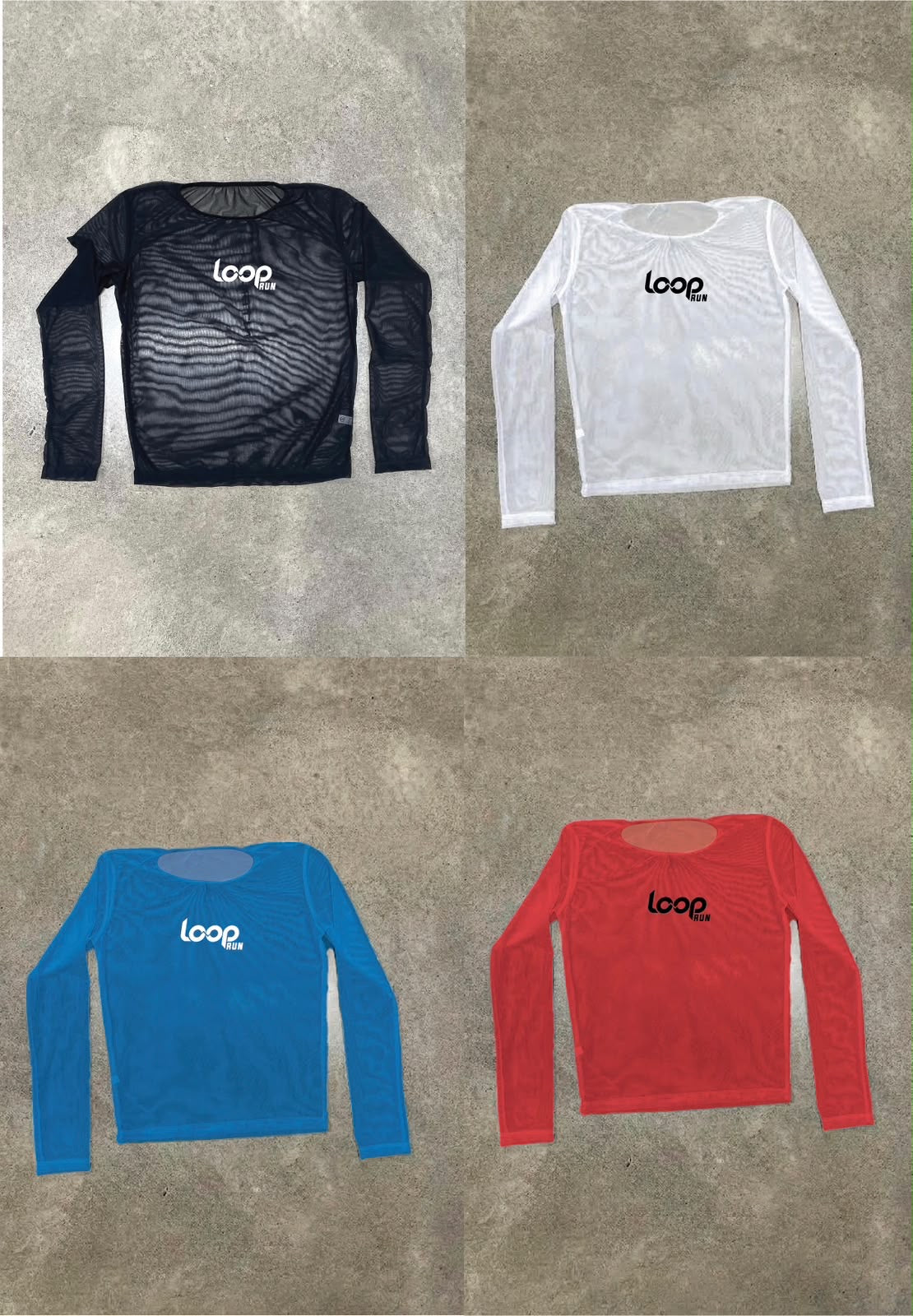 Blusa Mesh Manga Larga Loop