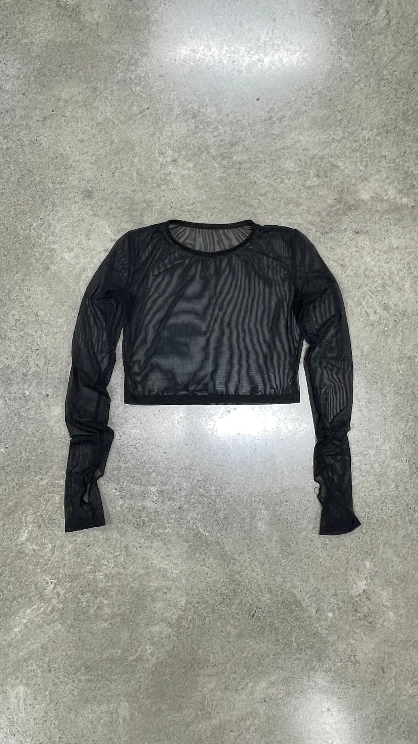 Mesh Long Sleeve Top