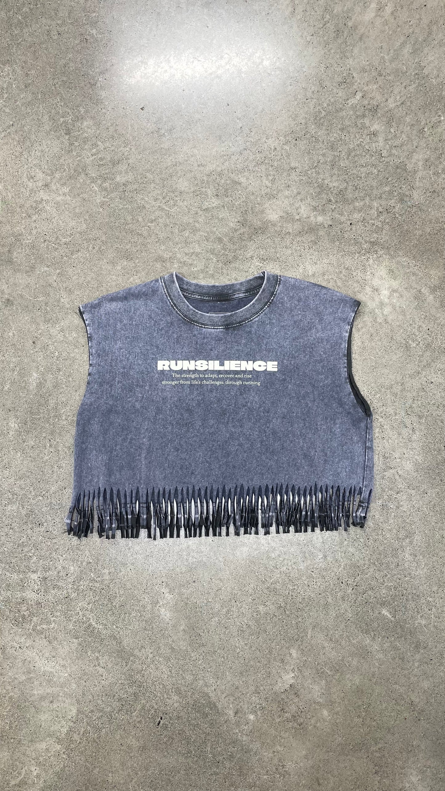 Runsilience Women's Washed Tank Crop top