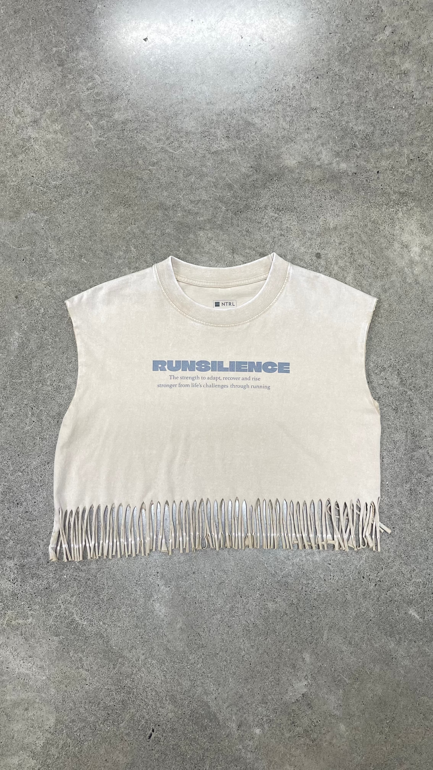 Runsilience Women's Washed Tank Crop top