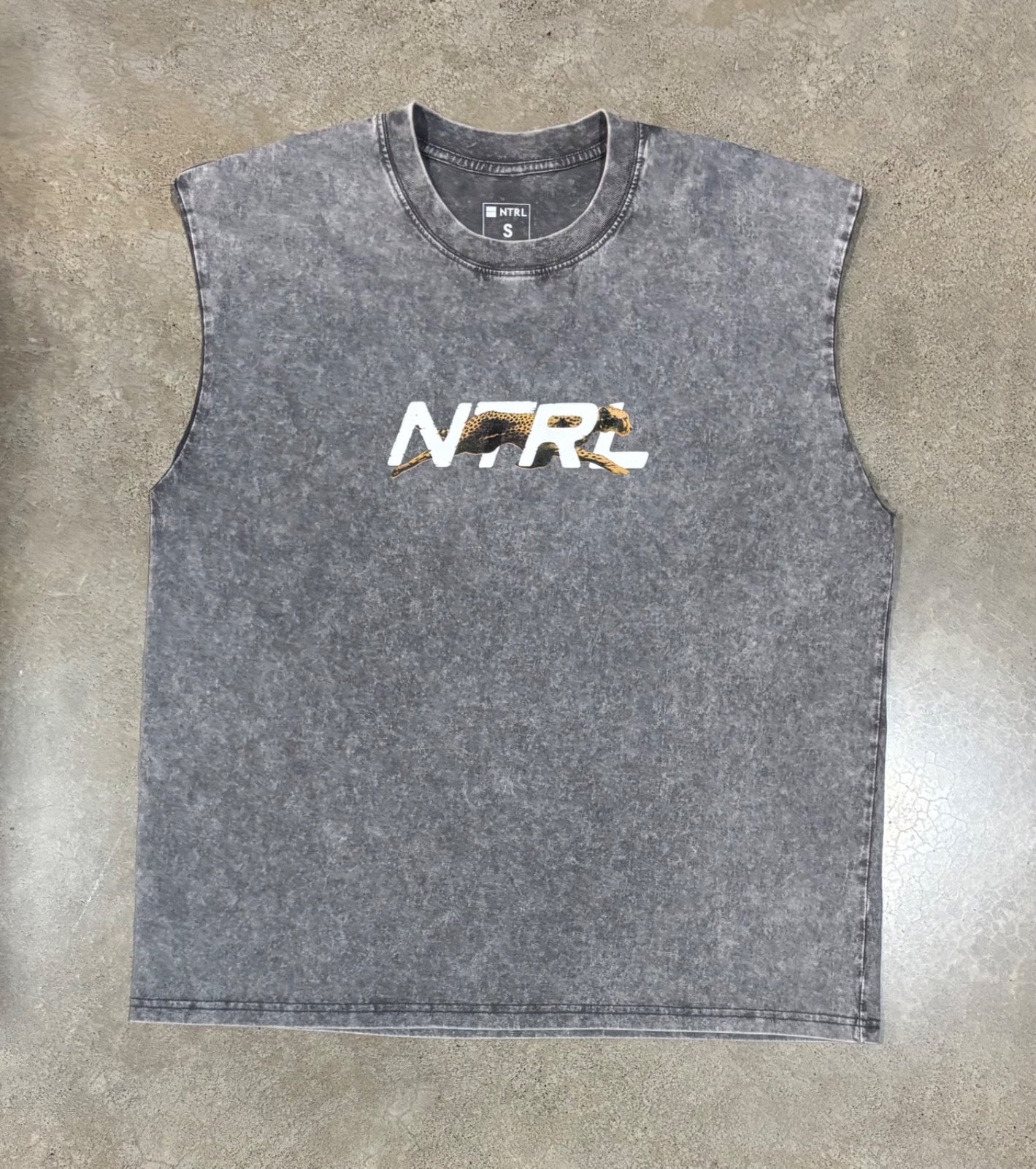 NTRL Cheetah Men's Washed Tank