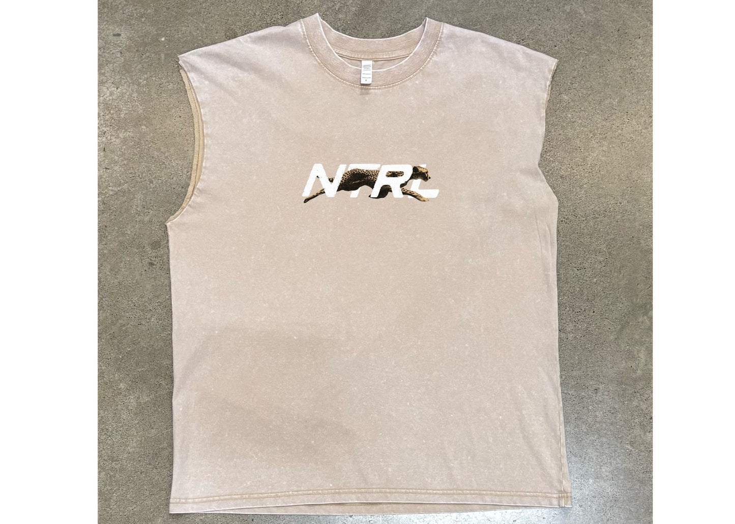 NTRL Cheetah Men's Washed Tank