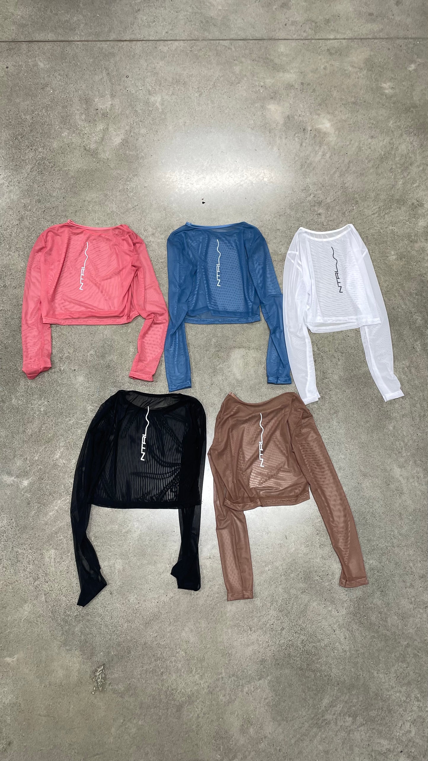 Mesh Long Sleeve Top